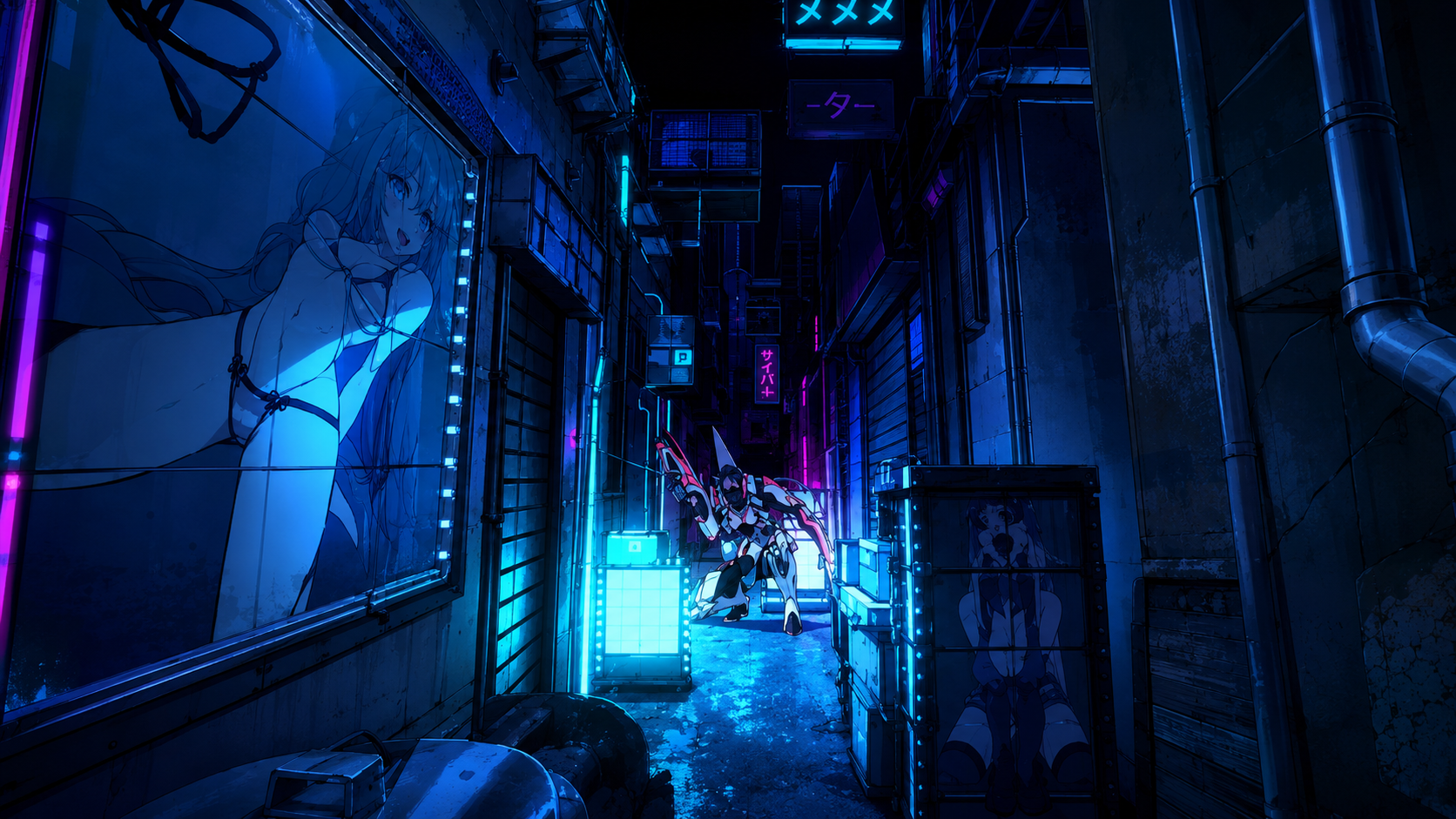 Alley fight scene